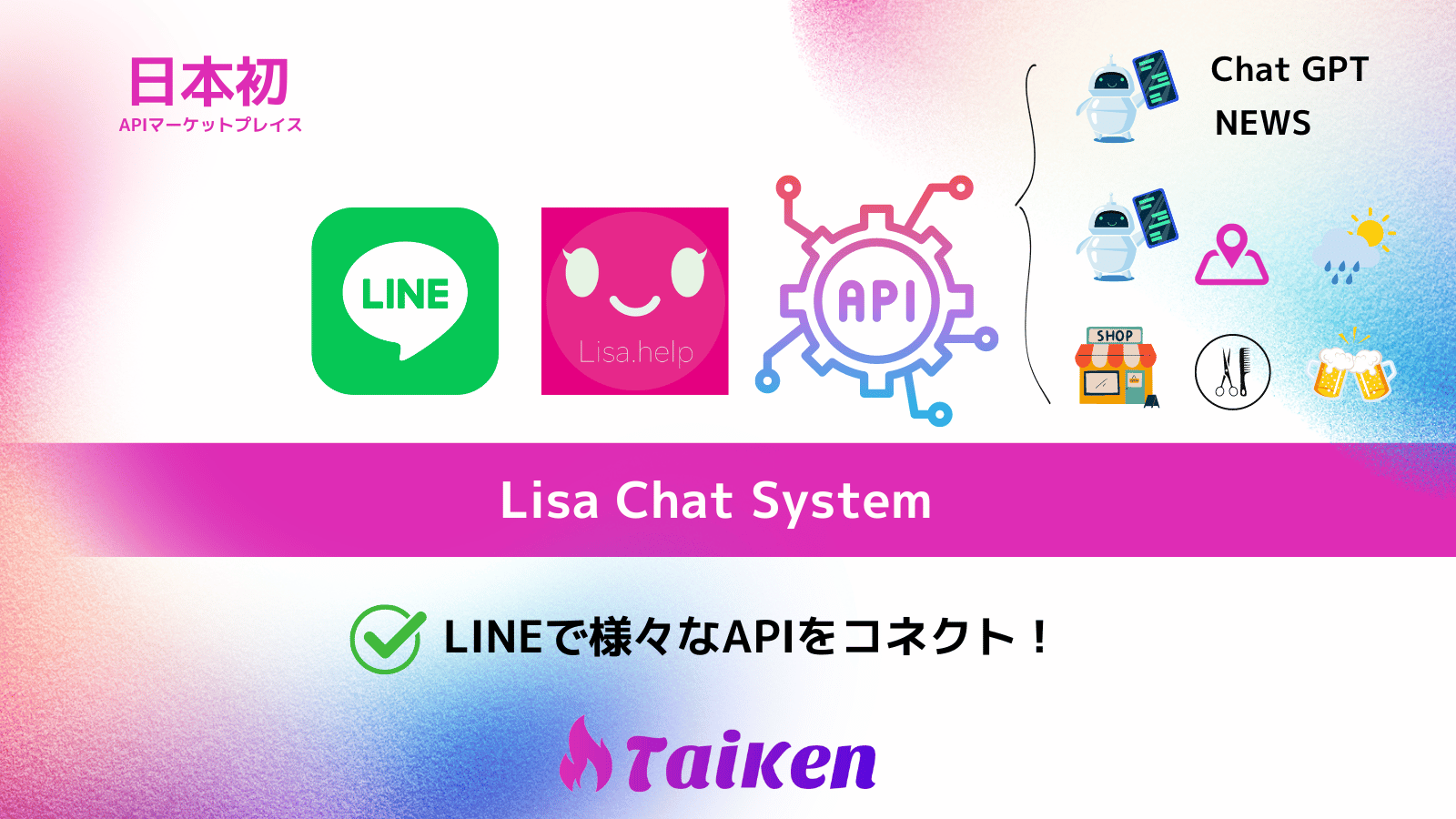ChatGPT搭載のコンシェルジュサービスAPI Lisa Chat System